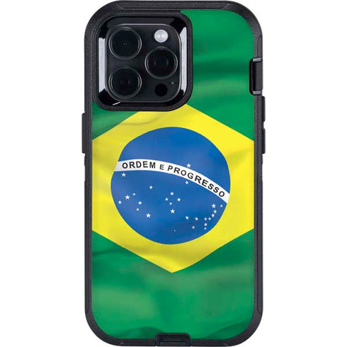 Brazil Flag Otterbox Defender iPhone Skin