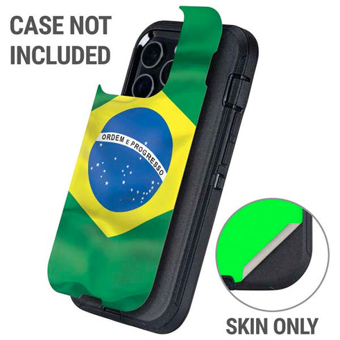 Brazil Flag Otterbox Defender iPhone Skin