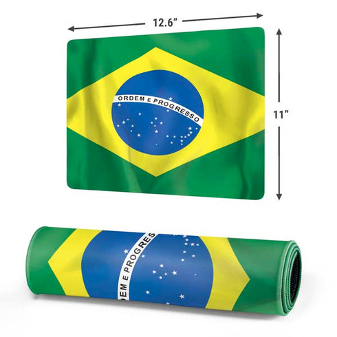 Brazil Flag Gaming Mouse Pad