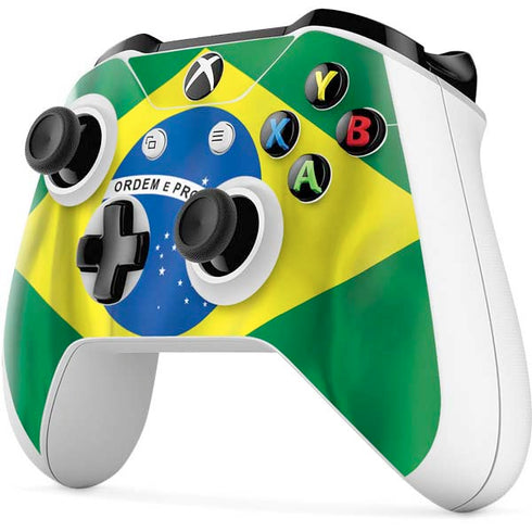 Brazil Flag Xbox One S All-Digital Edition Bundle Skin