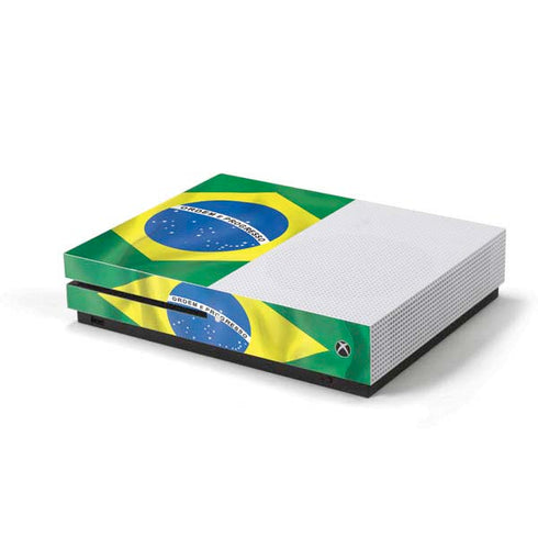 Brazil Flag Xbox One S Console Skin