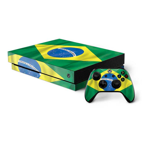 Brazil Flag Xbox One X Bundle Skin