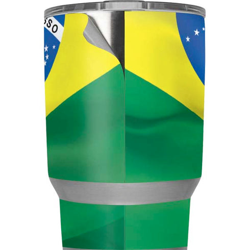 Brazil Flag Yeti 20oz Tumbler Skin