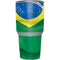 Brazil Flag Yeti 30oz Rambler Tumbler Skin