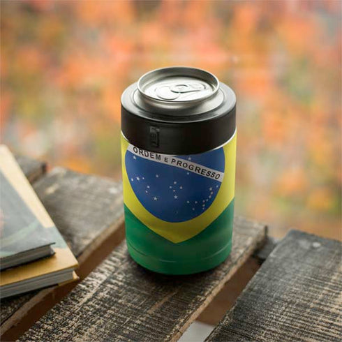 Brazil Flag Yeti Colster Can Insulator Skin