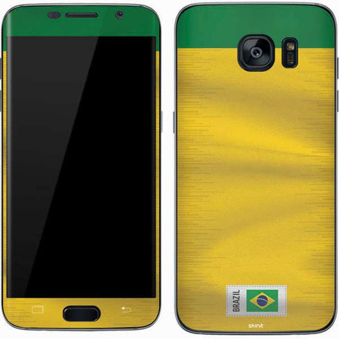 Brazil Soccer Flag Galaxy S7 Skin