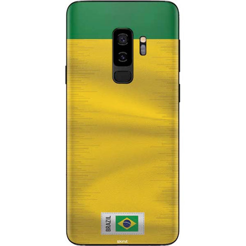 Brazil Soccer Flag Galaxy S9 Plus Skin