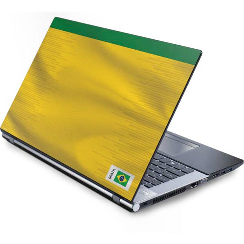 Brazil Soccer Flag Generic Laptop Skin