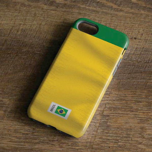 Brazil Soccer Flag iPhone 8 Pro Case
