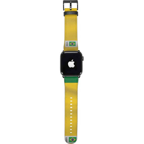 Brazil Soccer Flag Apple Watch Band 38-40mm