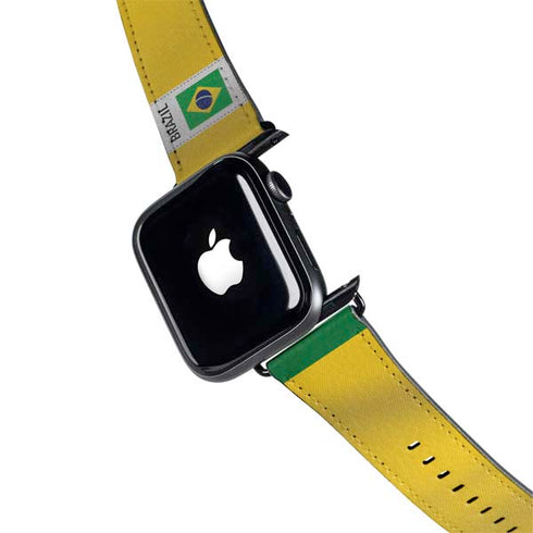 Brazil Soccer Flag Apple Watch Band 42-44mm
