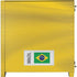 Brazil Soccer Flag Corsair 4000D Tempered Glass Mid-Tower ATX Case Skin