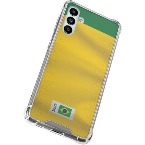 Brazil Soccer Flag Galaxy A13 5G Clear Case