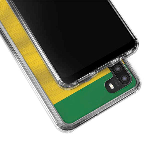 Brazil Soccer Flag Galaxy A21 Clear Case