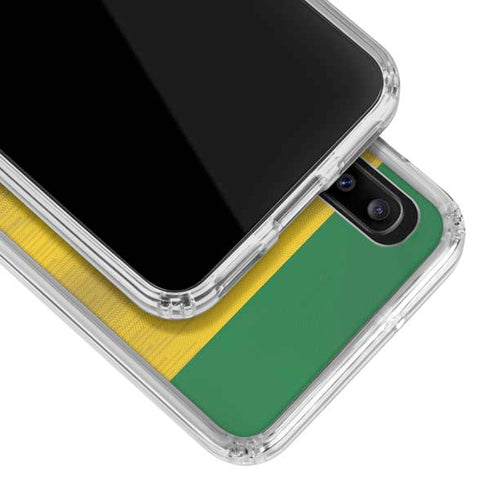 Brazil Soccer Flag Galaxy A30 Clear Case