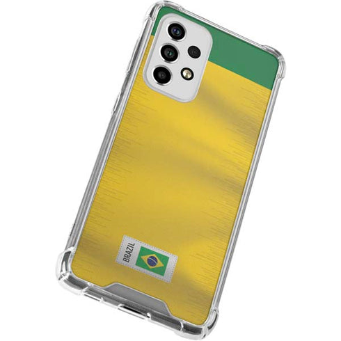 Brazil Soccer Flag Galaxy A33 5G Clear Case