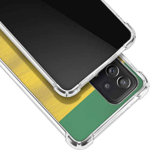 Brazil Soccer Flag Galaxy A72 5G Clear Case