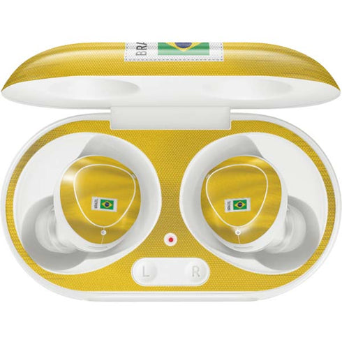 Brazil Soccer Flag Galaxy Buds Plus Skin
