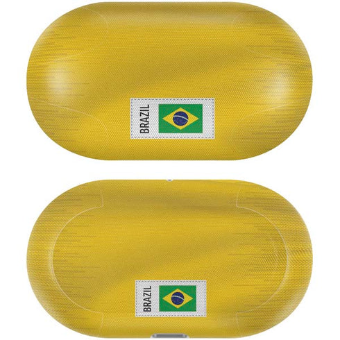 Brazil Soccer Flag Galaxy Buds Plus Skin