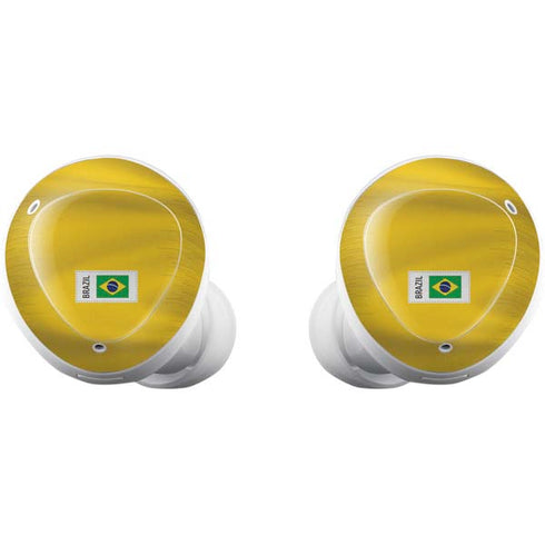Brazil Soccer Flag Galaxy Buds Plus Skin