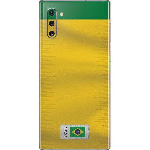 Brazil Soccer Flag Galaxy Note 10 Skin