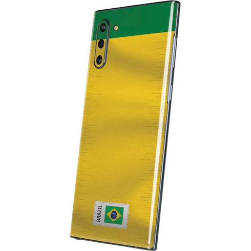Brazil Soccer Flag Galaxy Note 10 Skin