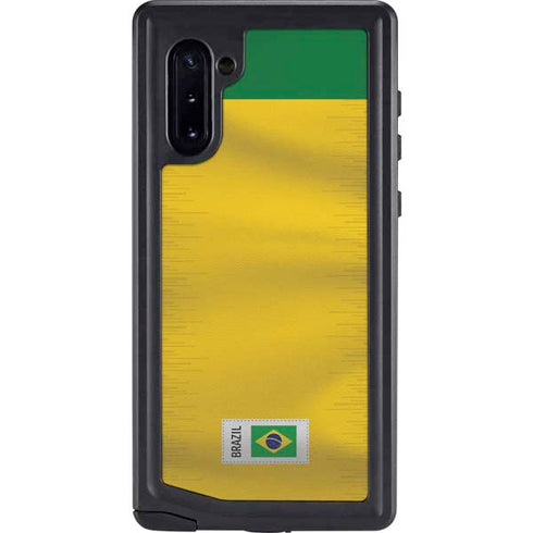 Brazil Soccer Flag Galaxy Note 10 Waterproof Case