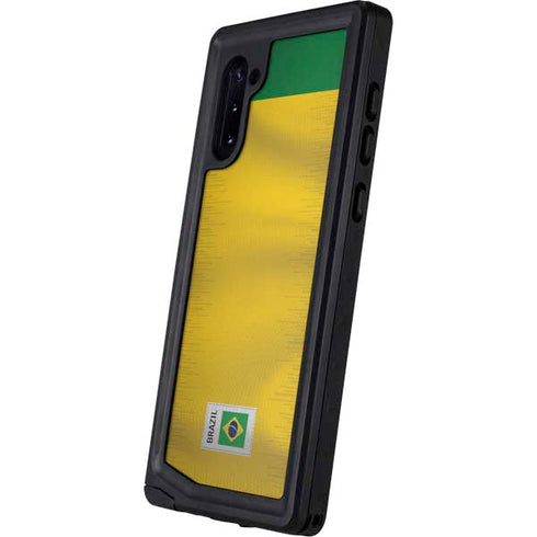 Brazil Soccer Flag Galaxy Note 10 Waterproof Case