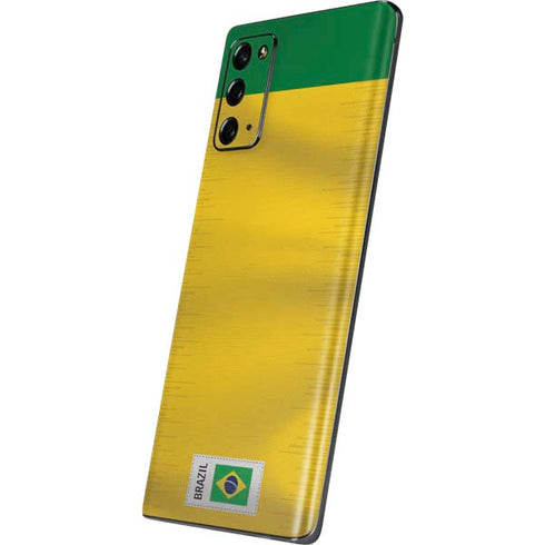 Brazil Soccer Flag Galaxy Note20 5G Skin