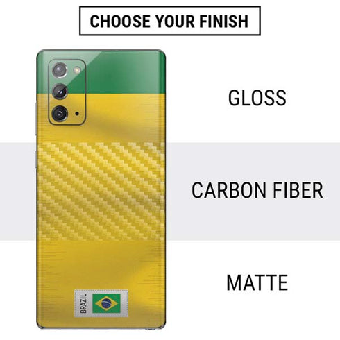 Brazil Soccer Flag Galaxy Note20 5G Skin