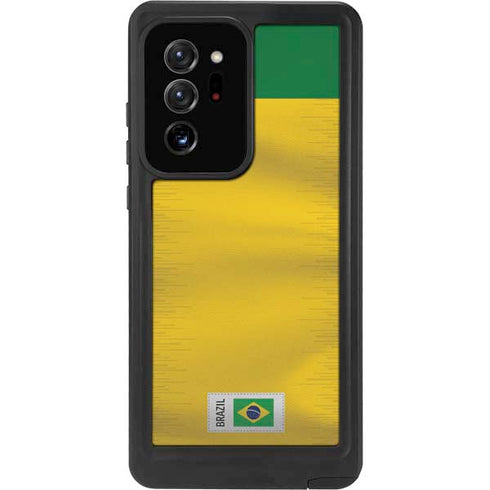 Brazil Soccer Flag Galaxy Note20 Ultra 5G Waterproof Case