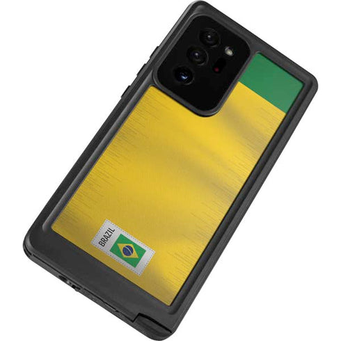 Brazil Soccer Flag Galaxy Note20 Ultra 5G Waterproof Case