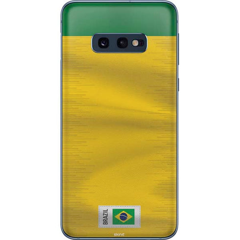 Brazil Soccer Flag Galaxy S10e Skin