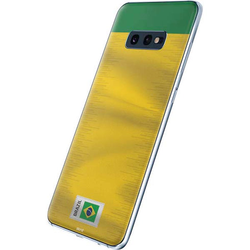 Brazil Soccer Flag Galaxy S10e Skin