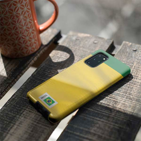 Brazil Soccer Flag Galaxy S20 Plus Pro Case