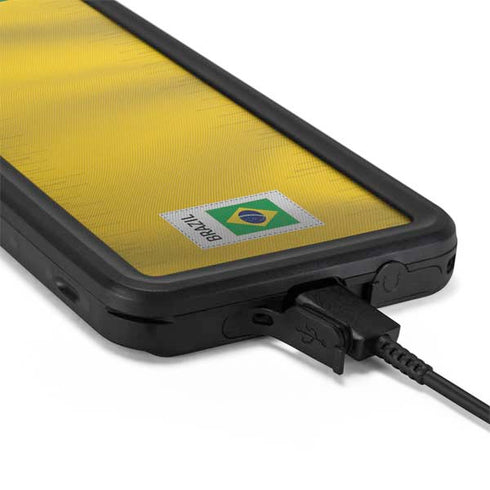 Brazil Soccer Flag Galaxy S20 Plus Waterproof Case