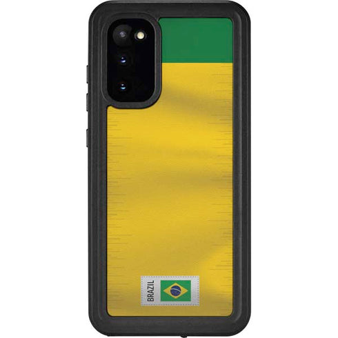 Brazil Soccer Flag Galaxy S20 Waterproof Case