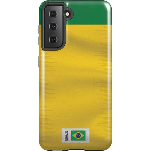 Brazil Soccer Flag Galaxy S21 5G Pro Case