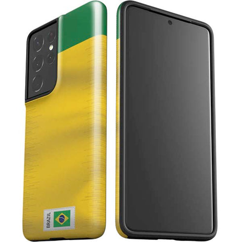 Brazil Soccer Flag Galaxy S21 Ultra 5G Pro Case