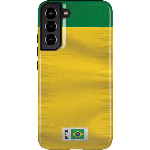Brazil Soccer Flag Galaxy S22 Plus Pro Case