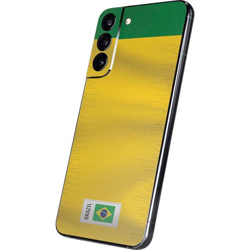 Brazil Soccer Flag Galaxy S22 Plus Skin