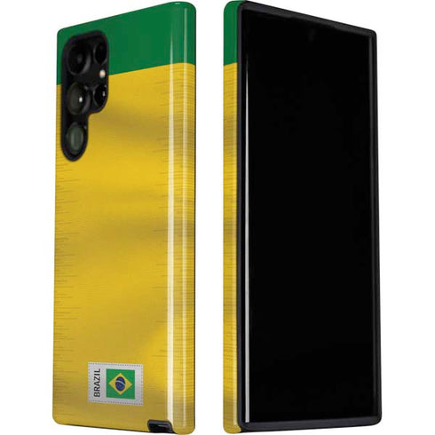 Brazil Soccer Flag Galaxy S22 Ultra Pro Case