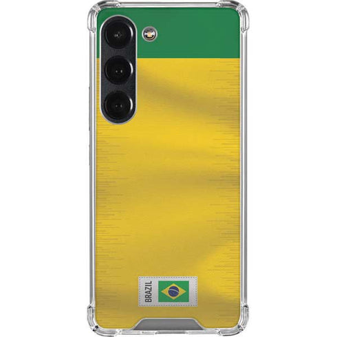 Brazil Soccer Flag Galaxy S23 Clear Case