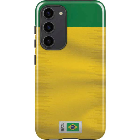 Brazil Soccer Flag Galaxy S23 Plus Pro Case