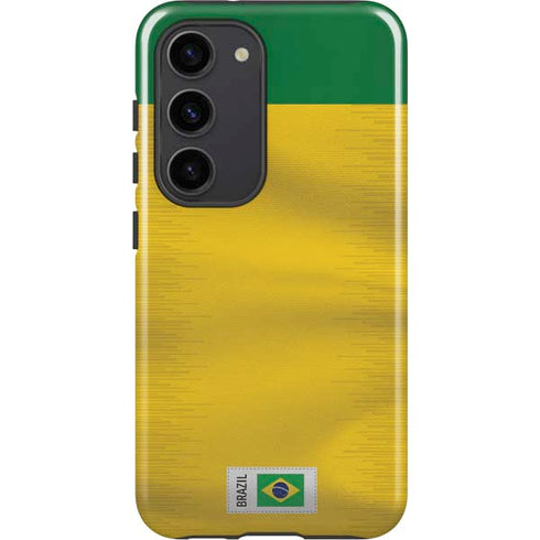 Brazil Soccer Flag Galaxy S23 Pro Case