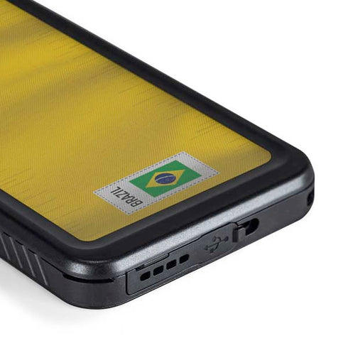 Brazil Soccer Flag Galaxy S23 Waterproof Case