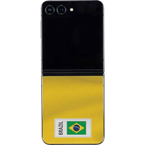 Brazil Soccer Flag Galaxy Z Flip5 5G Skin