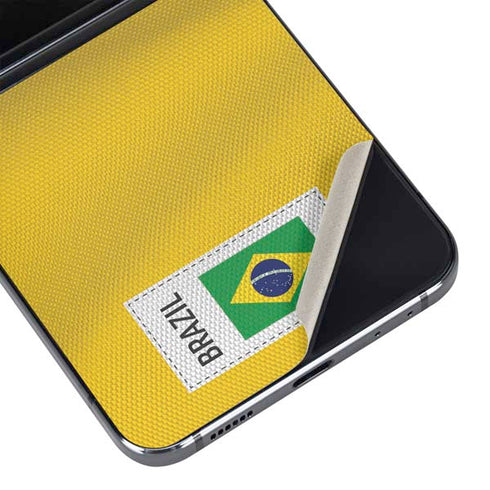 Brazil Soccer Flag Galaxy Z Flip5 5G Skin
