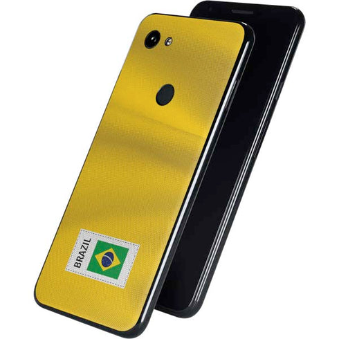 Brazil Soccer Flag Google Pixel 3a Skin