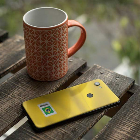 Brazil Soccer Flag Google Pixel 3a Skin